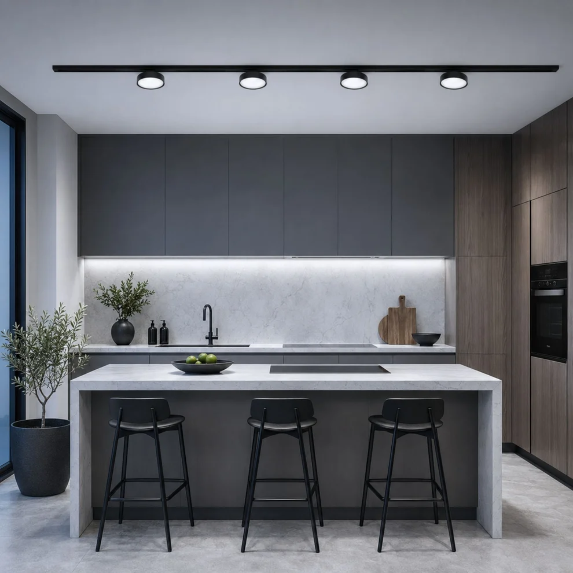 Faretto led circolare per binario magnetico 48V 10W 10mm - CCT + FUNZIONE SMART - De Sanctis Light and Design - immagine 2