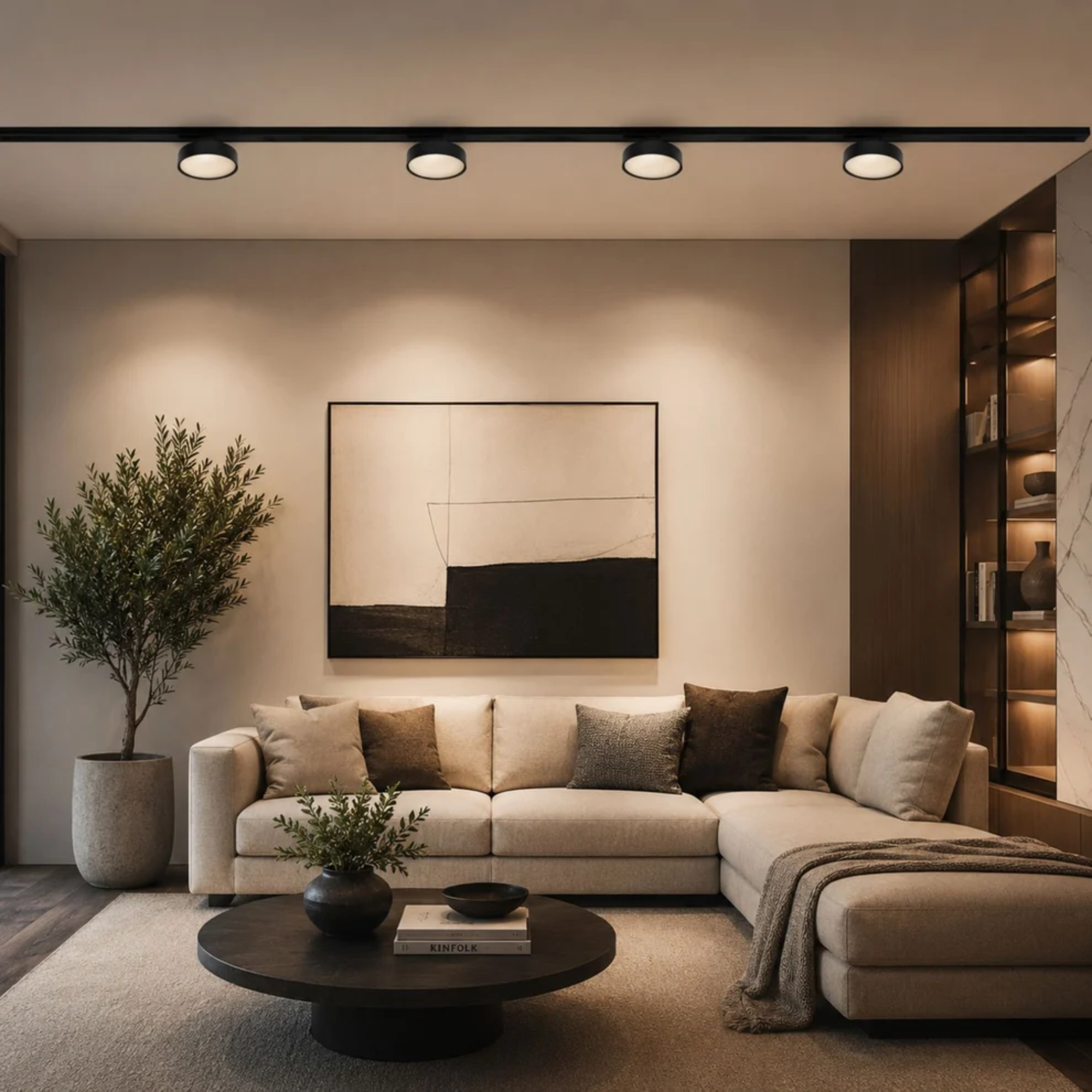 Faretto led circolare per binario magnetico 48V 10W 10mm - CCT + FUNZIONE SMART - De Sanctis Light and Design - immagine 5