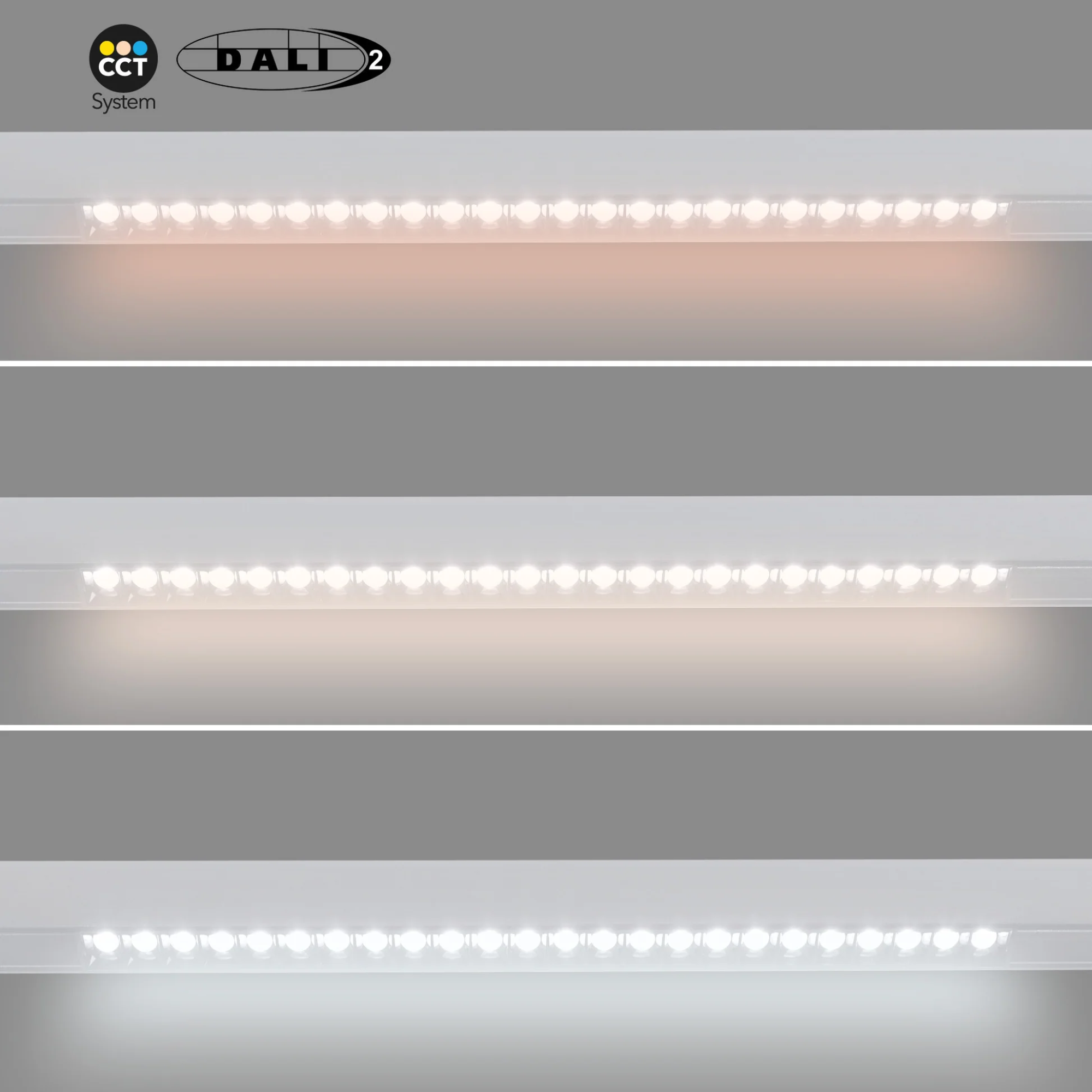 Faretto lineare LED CCT per binario magnetico 48V 20W UGR18 - De Sanctis Light and Design - immagine 5