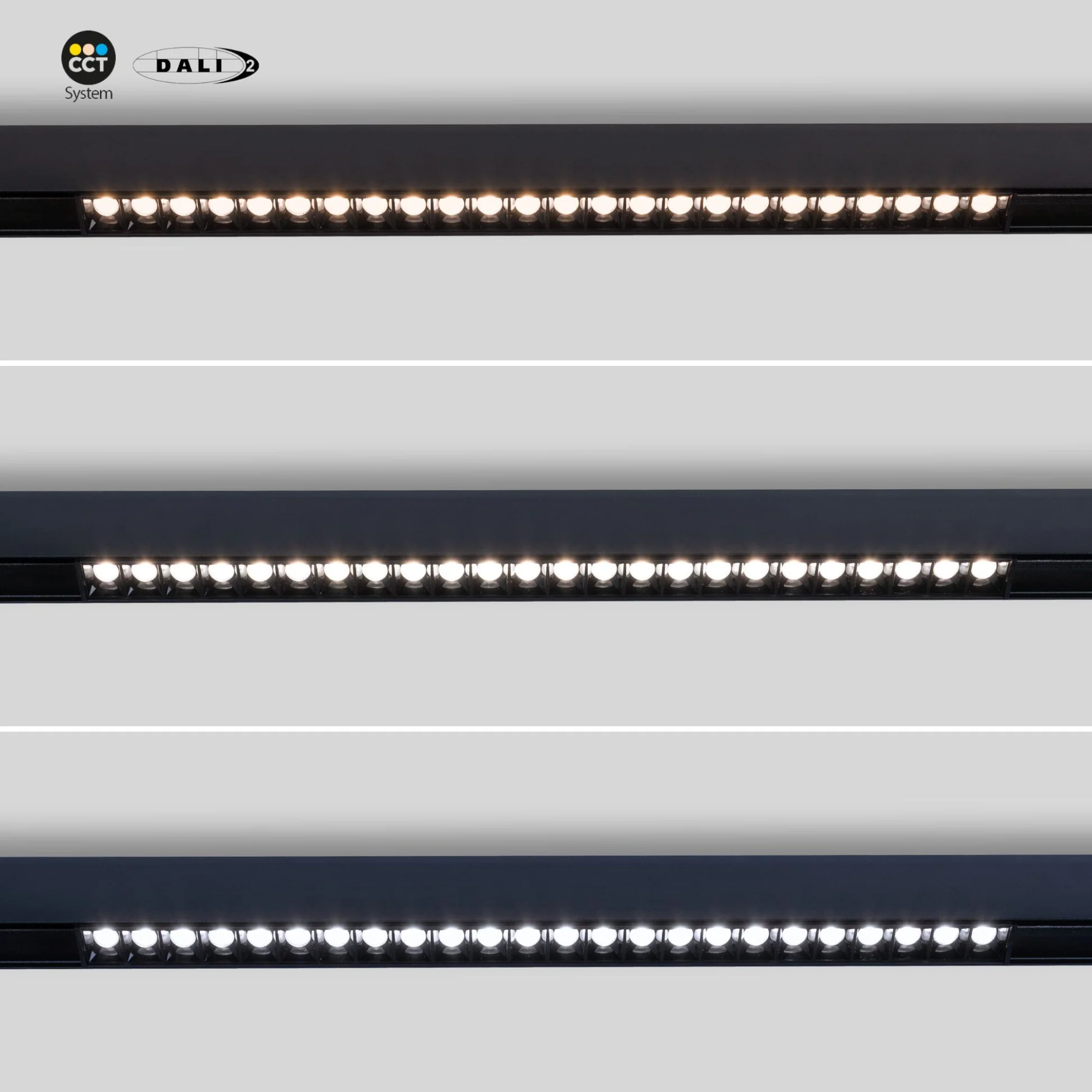 Faretto lineare LED CCT per binario magnetico 48V 20W UGR18 - De Sanctis Light and Design - immagine 7