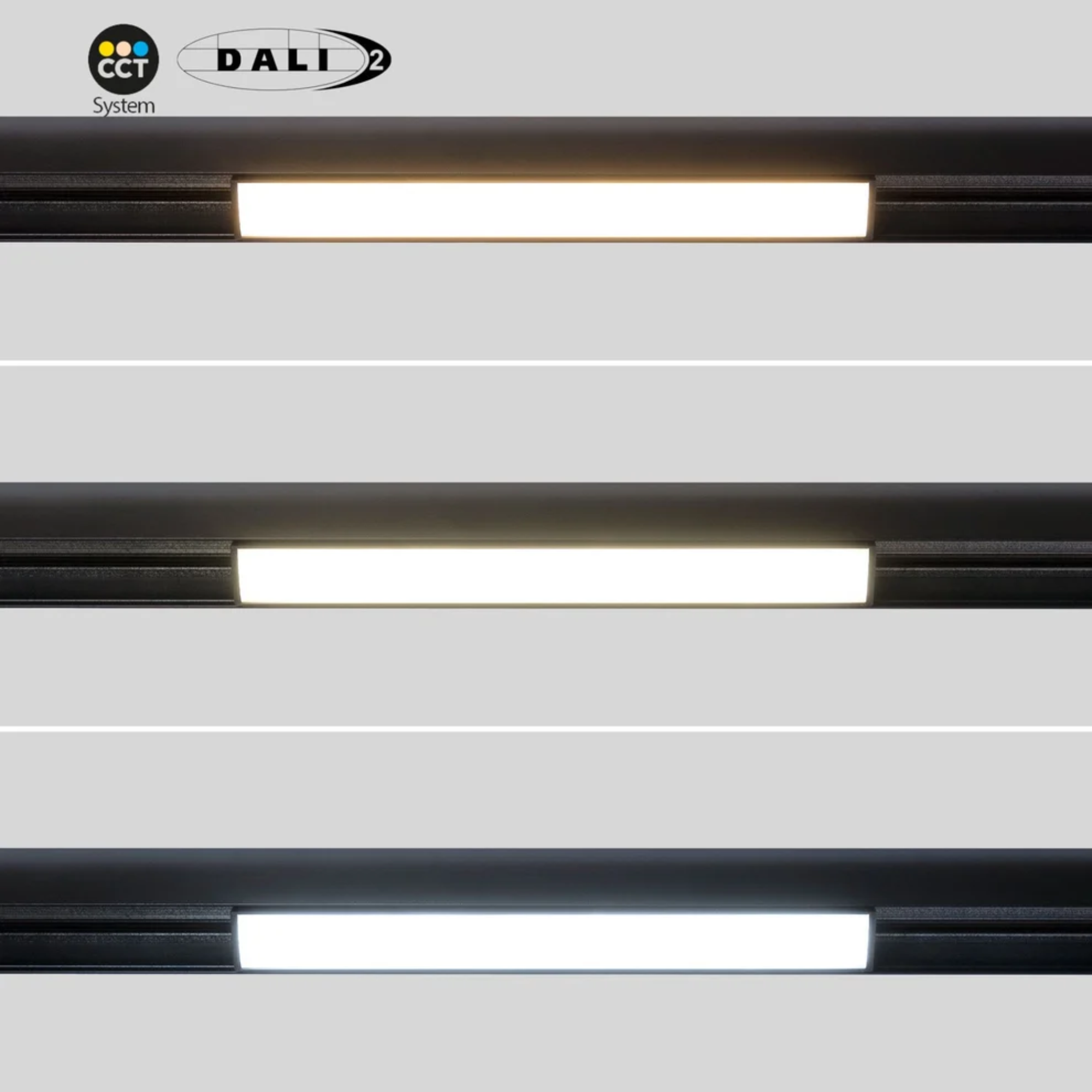 Faretto lineare opalino CCT per binario magnetico 48V 12W - De Sanctis Light and Design - immagine 3