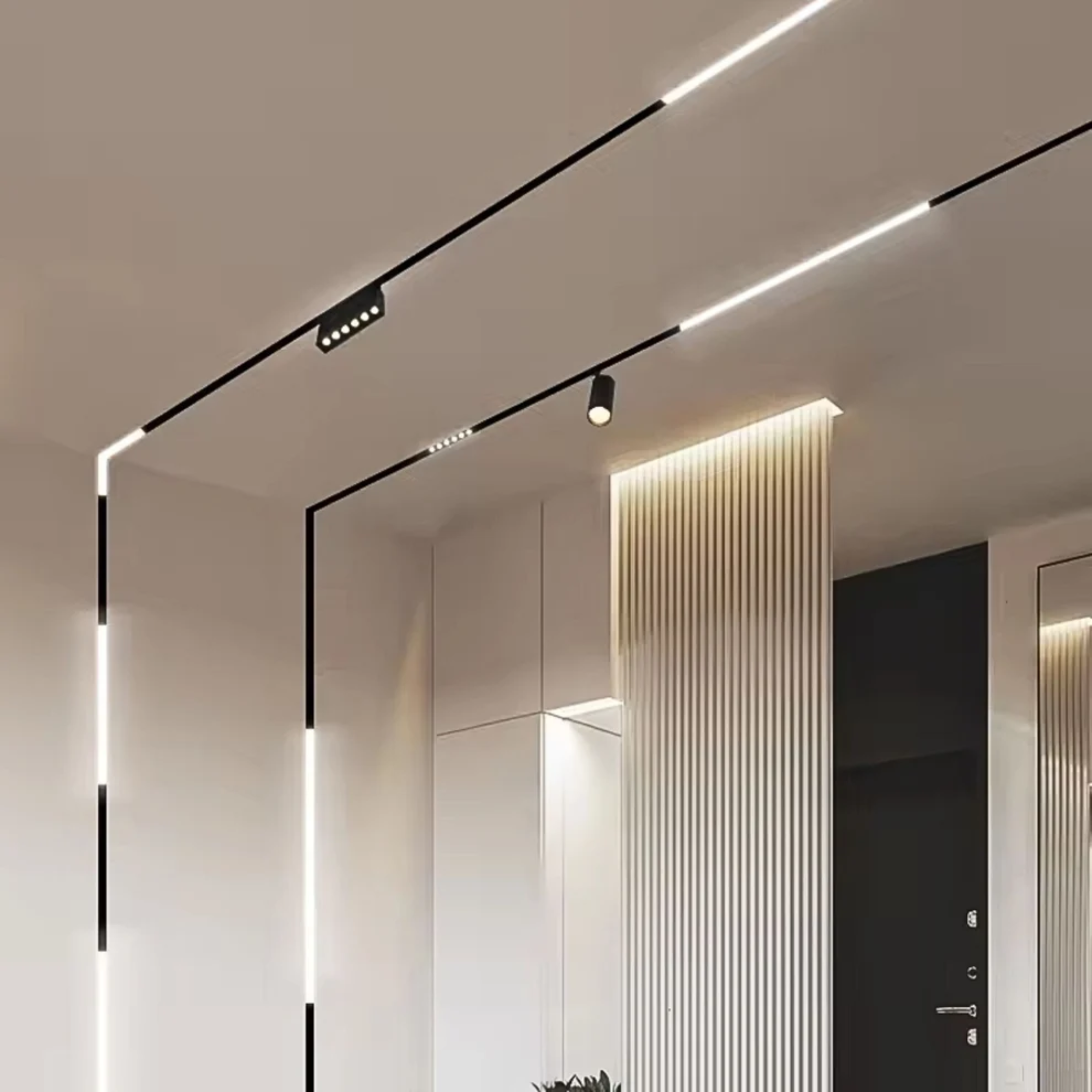 Faretto lineare opalino CCT per binario magnetico 48V 12W - De Sanctis Light and Design - immagine 4