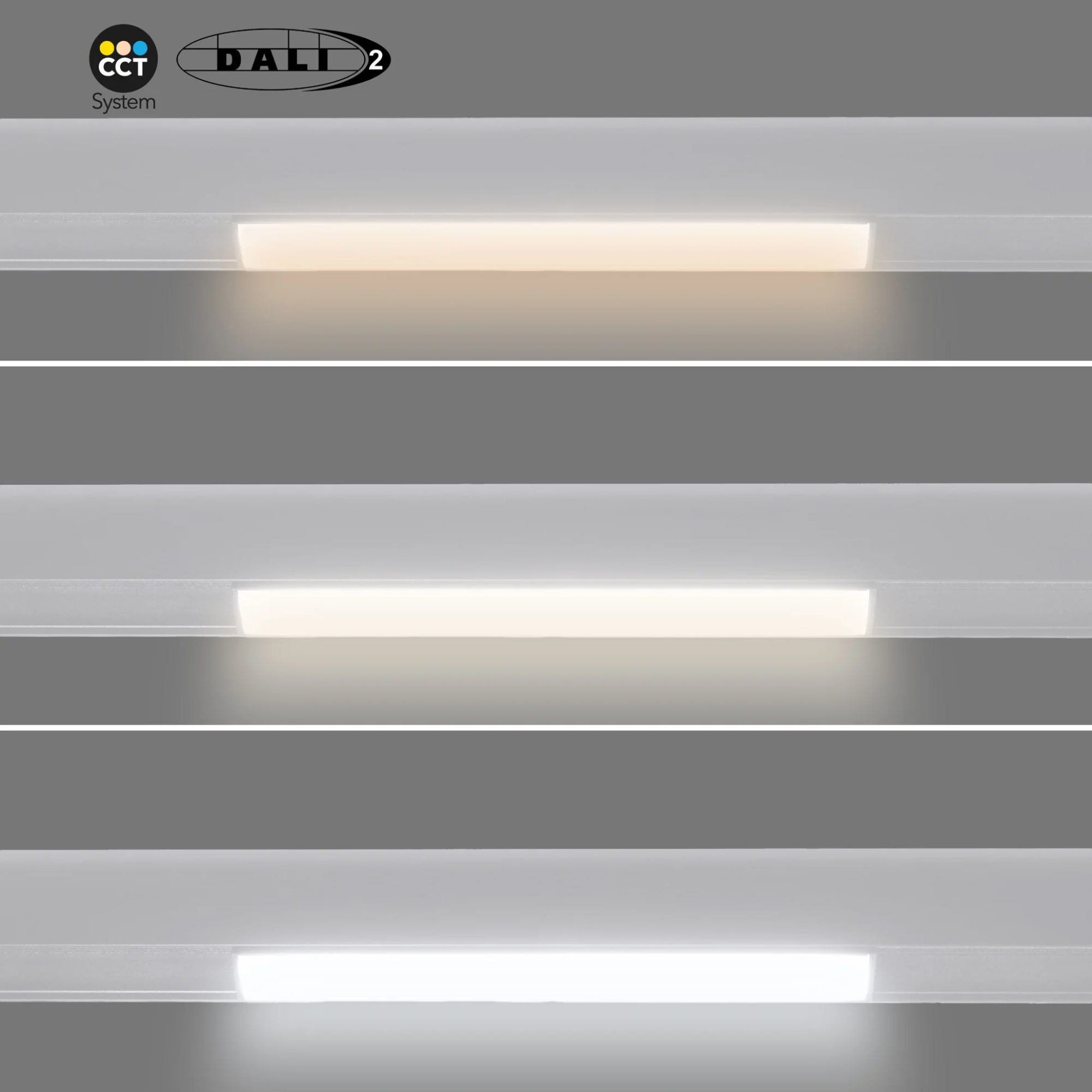 Faretto lineare opalino CCT per binario magnetico 48V 12W - De Sanctis Light and Design - immagine 5