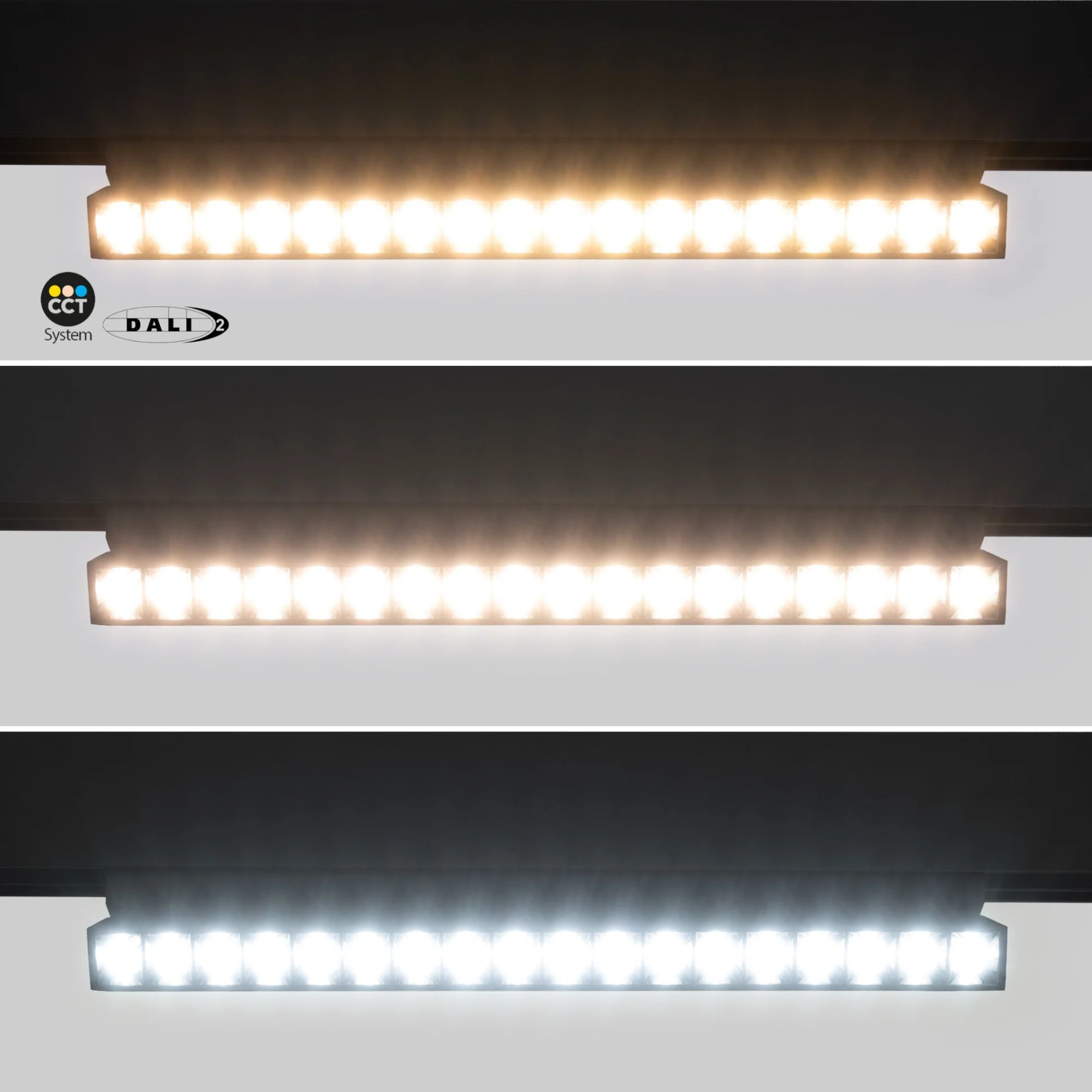 Faretto lineare orientabile CCT per binario magnetico 48V 18W - De Sanctis Light and Design - immagine 2