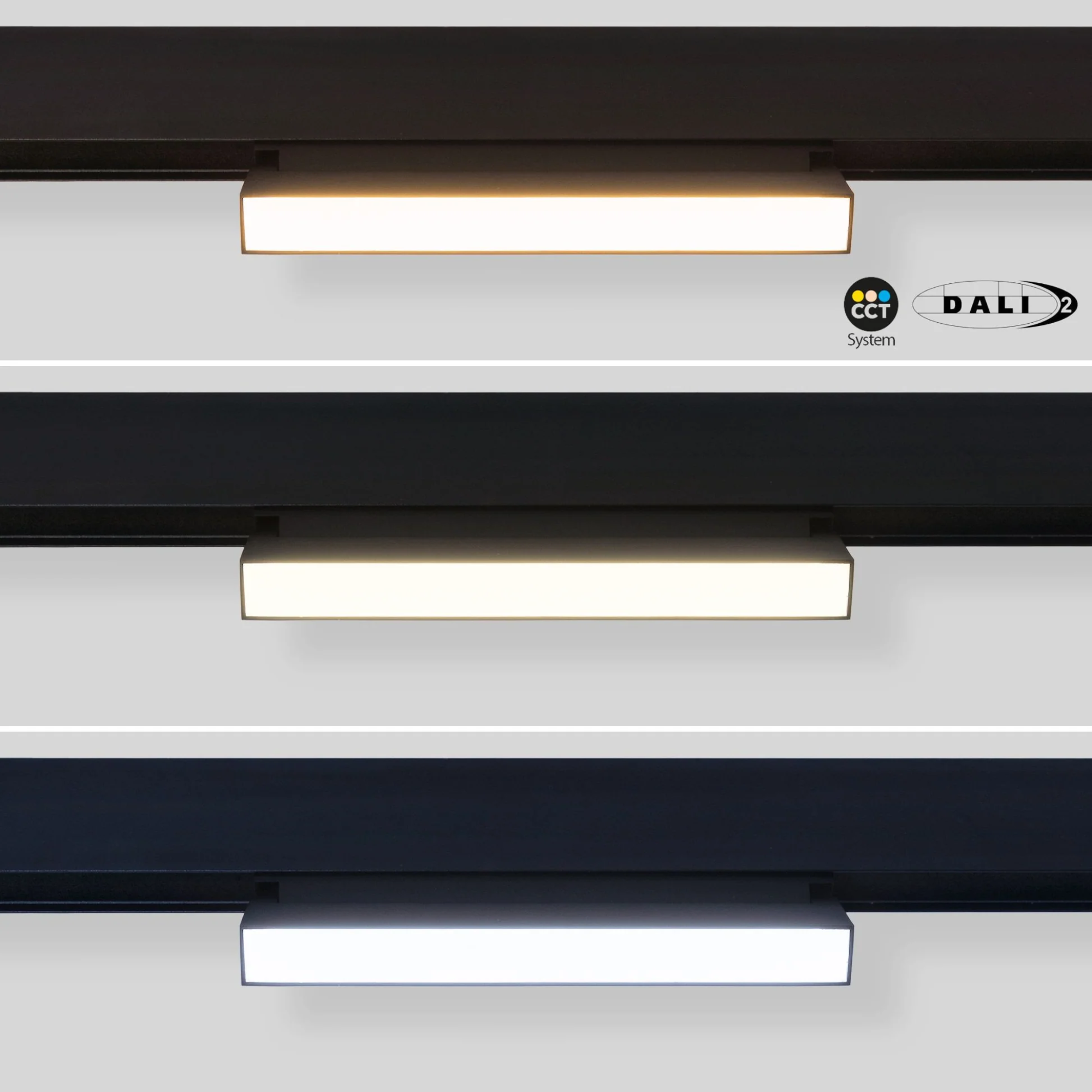 Faretto lineare LED opalino CCT per binario magnetico 48V 12W - De Sanctis Light and Design - immagine 3