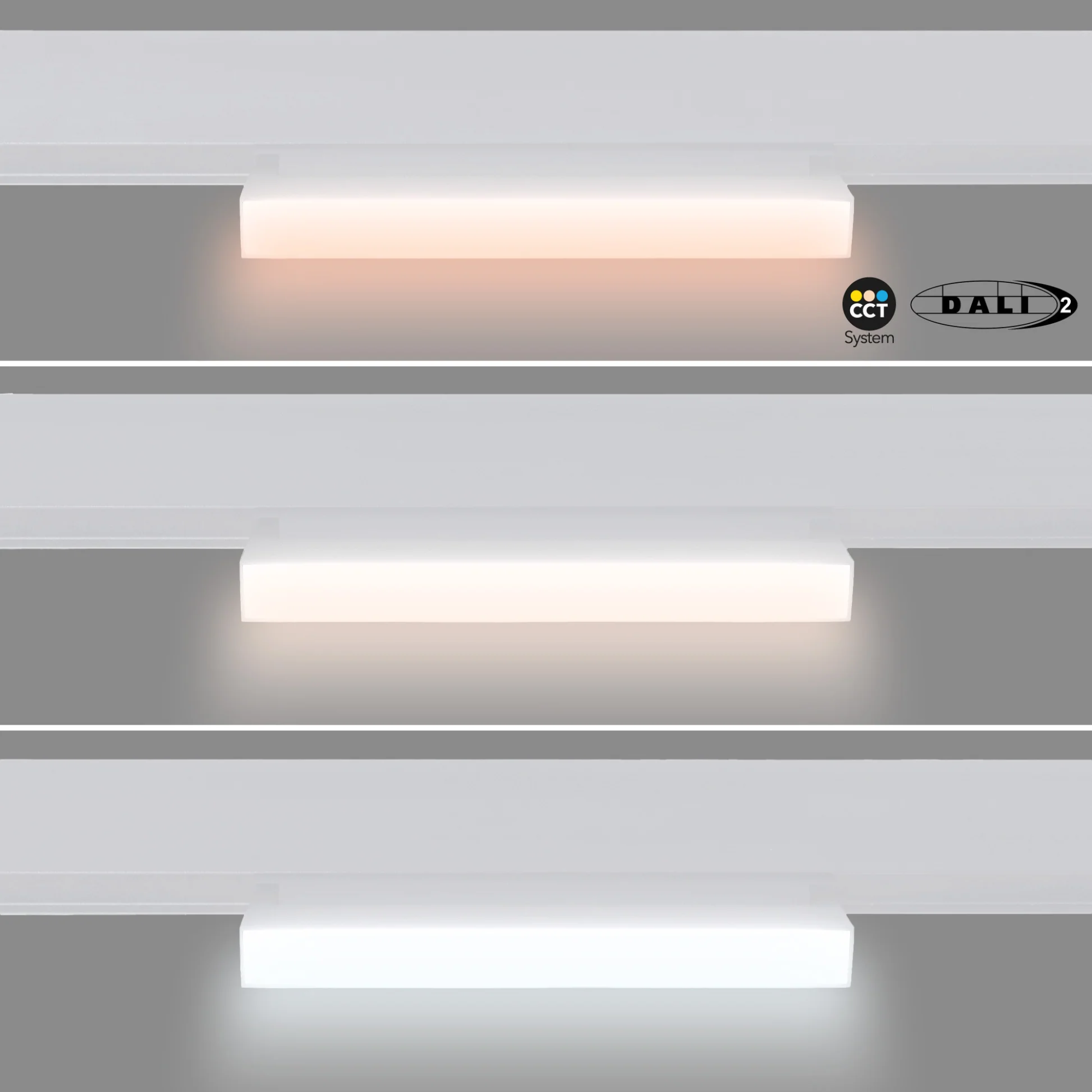 Faretto lineare LED opalino CCT per binario magnetico 48V 12W - De Sanctis Light and Design - immagine 4
