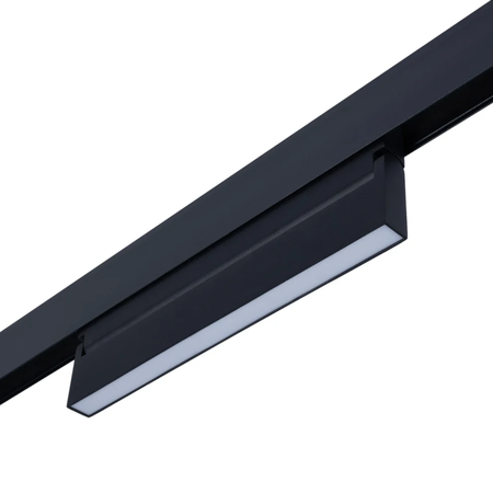 Faretto lineare orientabile opalino CCT per binario magnetico 48V 18W - De Sanctis Light and Design
