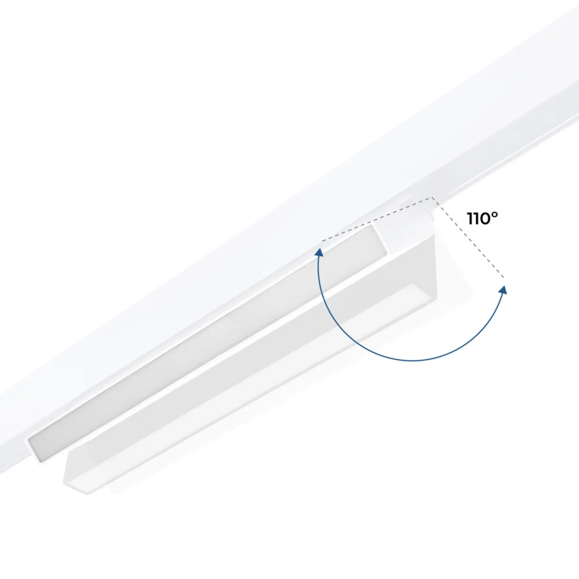 Faretto lineare orientabile opalino CCT per binario magnetico 48V 18W - De Sanctis Light and Design - immagine 8