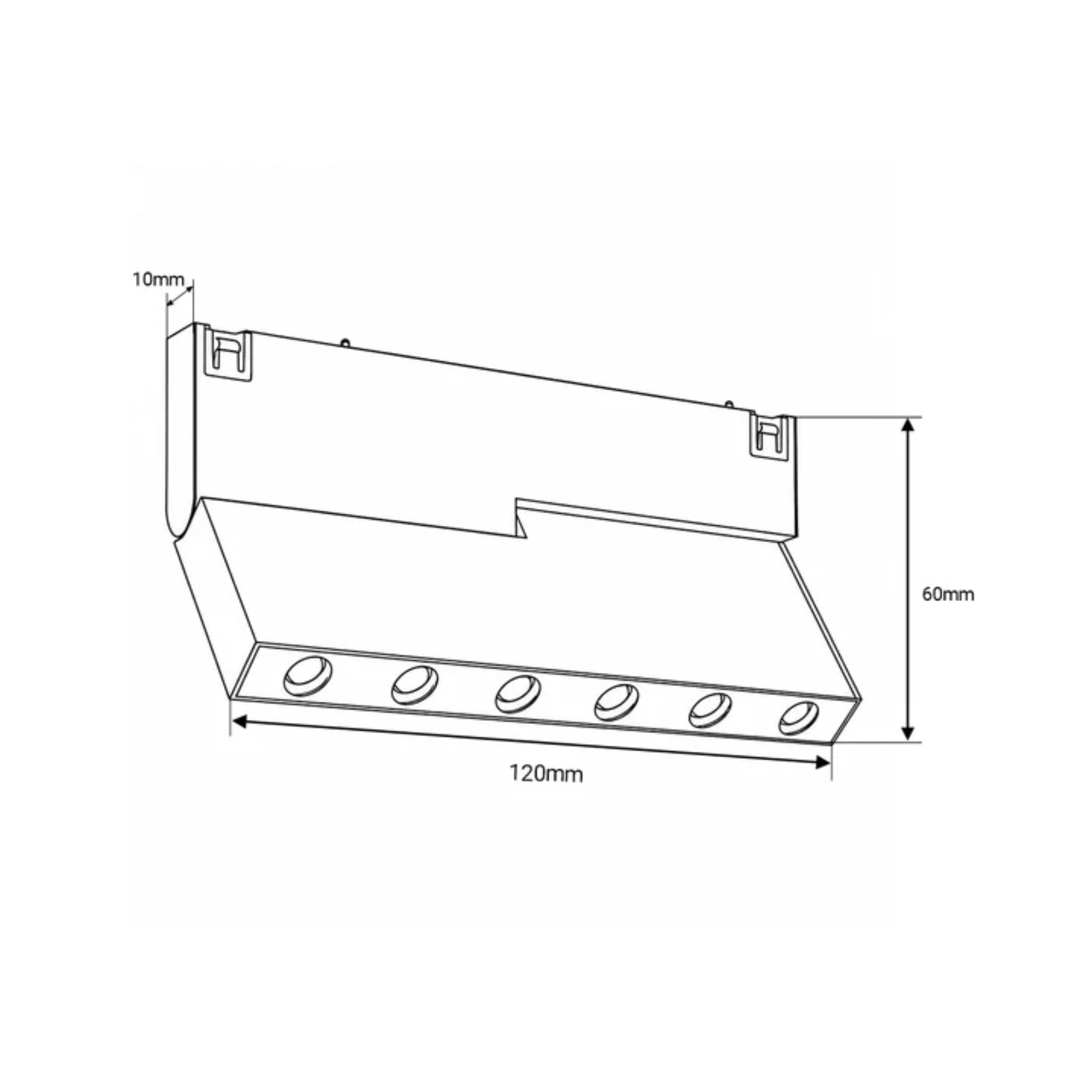 Faretto lineare orientabile per binario magnetico 48V 6W 10mm - CCT + FUNZIONE SMART - De Sanctis Light and Design - immagine 4