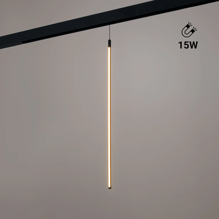 Lampada a sospensione LED per binario magnetico 48V 15W 2800K Nera - De Sanctis Light and Design